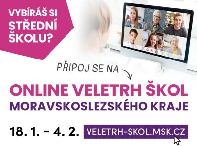 Online veletrh středních škol Moravskoslezského kraje